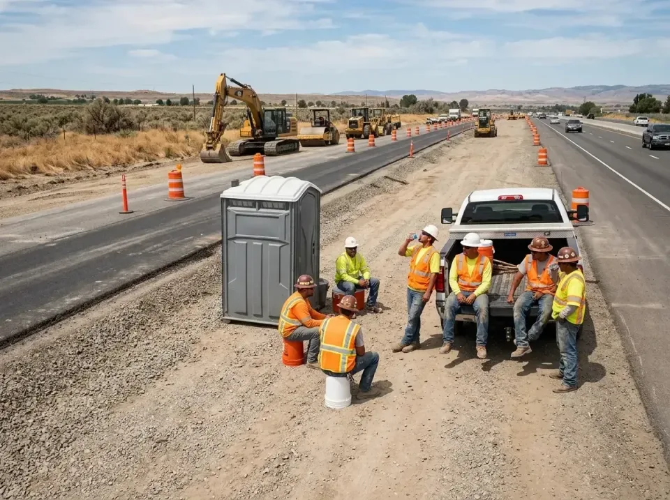 highway-road-construction-crew-007 — frequently asked questions, Porta Potty and Restroom Rentals in Rancho Mirage, CA